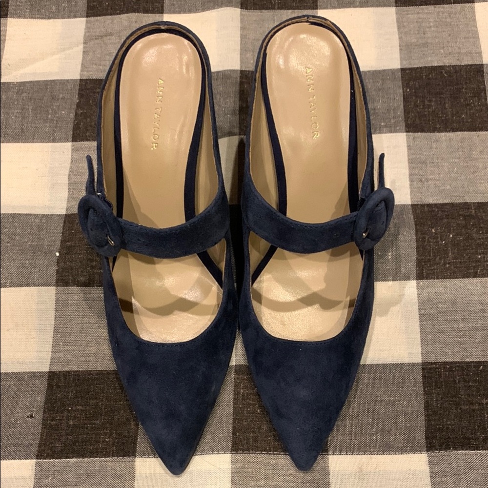 Ann Taylor Blaine Buckle Mule Pump